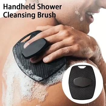 Spazzola Esfoliante in Silicone Morbido per Doccia, Massaggiatore Delicato per la Pelle, Portatile, per Capelli e Corpo, Adatta anche per Neonati