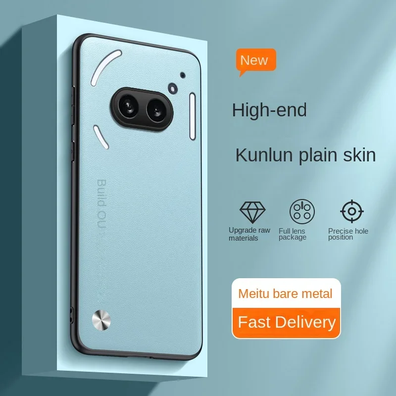 Fashionable Anti-Fingerprint Orange and Purple Leather Protective Case