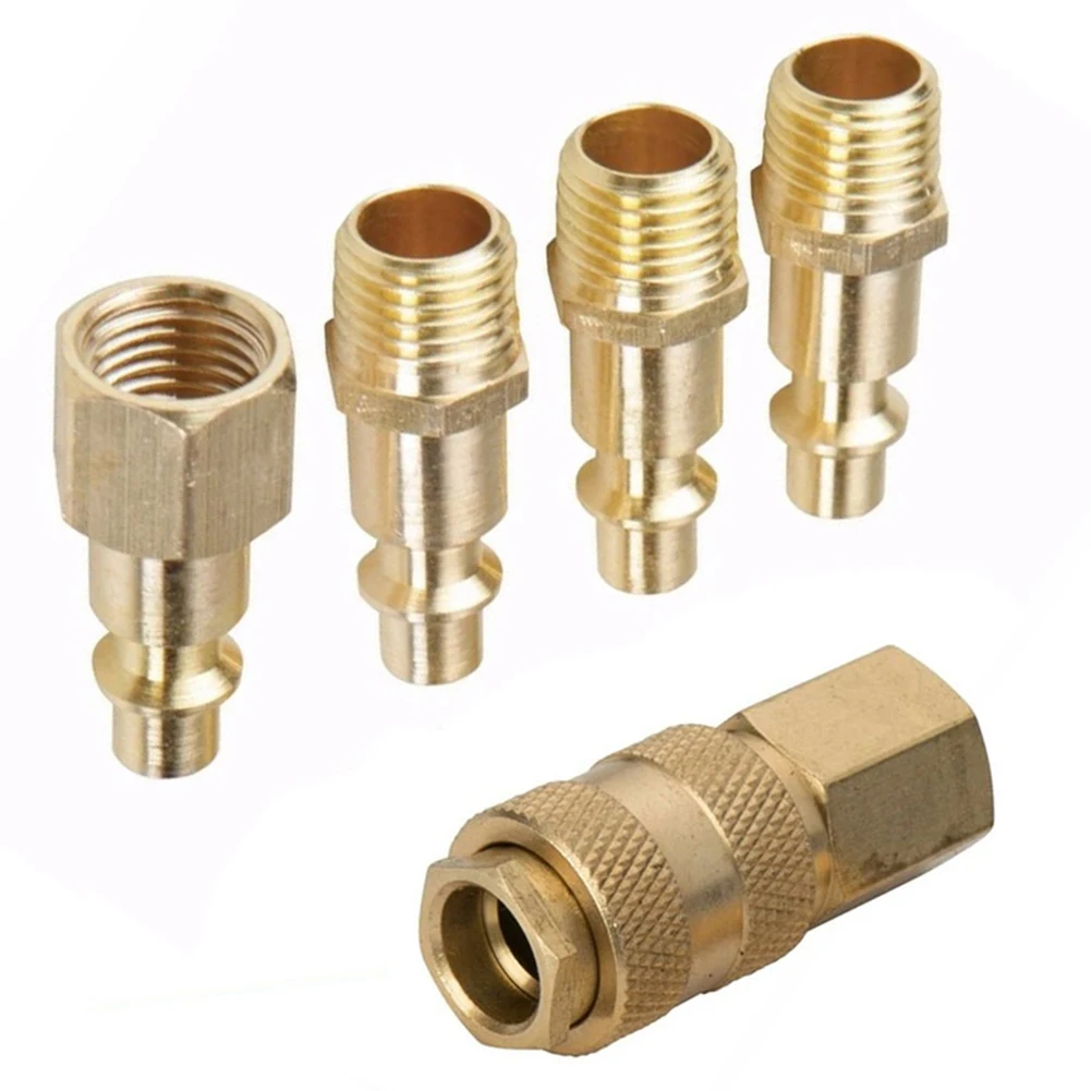 

5PCS Pneumatic Fitting 1/4NPT Thread For Electric Tools Pneumatic Fitting US Standard Quick Connector For Compressor