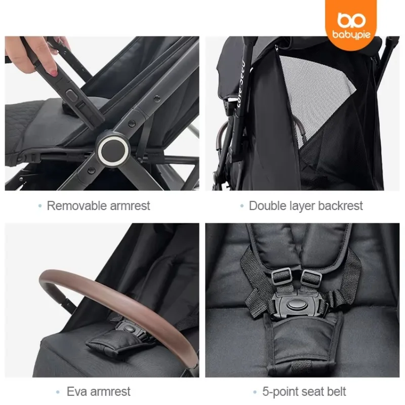 Hot Sale 2 in 1 Baby Stroller Light Weight Low Price Stroller Travel Baby Pram Compact for Babies