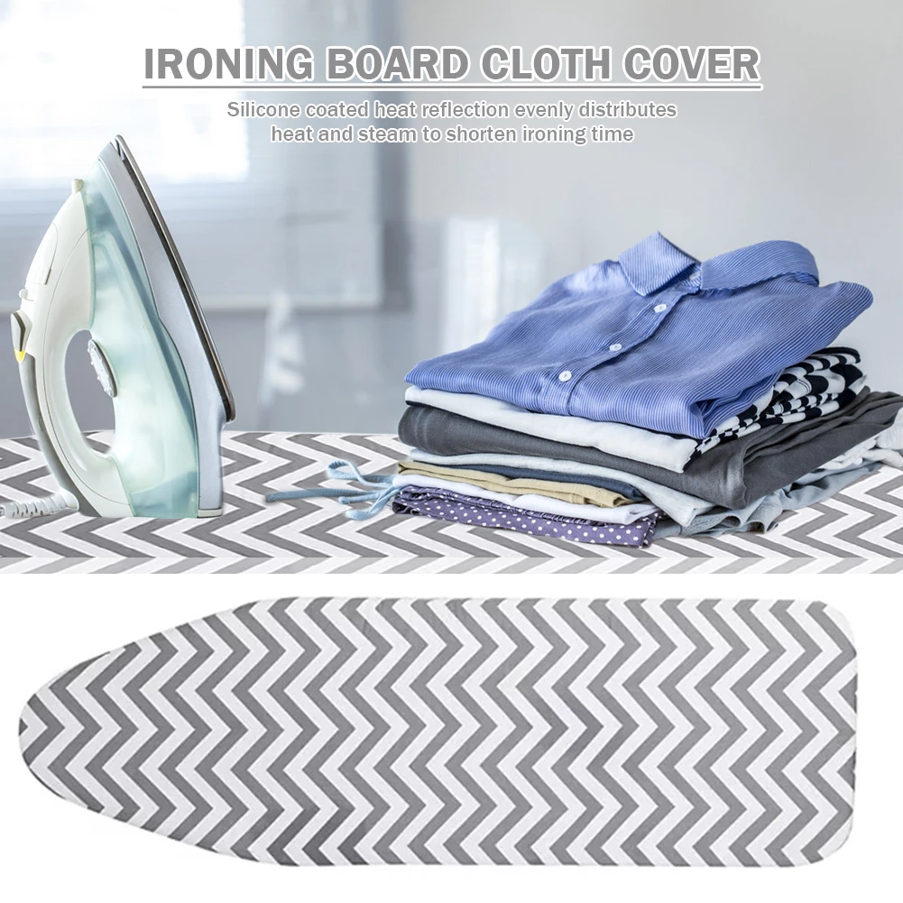 150x50cm Heavy Duty Iron Cover Elastic Edge Extra Thick Cotton Iron Cover Scorch/Stain Resistant Non Stick for Iron Accessories