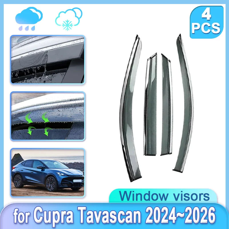 For Cupra Tavascan Volkswagen ID.UNYX 2024 2025 2026 Car Window Water Boot Rain Deflector Windshield Cover Auto Parts Accessory
