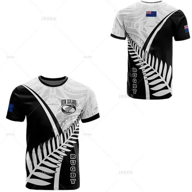 thumbnail image 1 of Camiseta divertida de rugby 2024 para hombre, ropa de verano, informal, transpirable, de manga corta, con cuello redondo en 3D, camisetas deportivas de moda para boxeador, 1 of 5