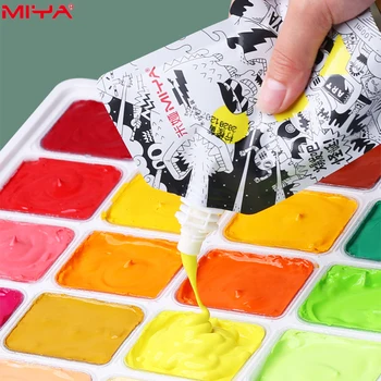 1 confezione HIMI GOUACHE 100ML Gelatina unica Colori vivaci Vernice non tossica Tela Carta Forniture artistiche per professionisti Studenti Bambini 1