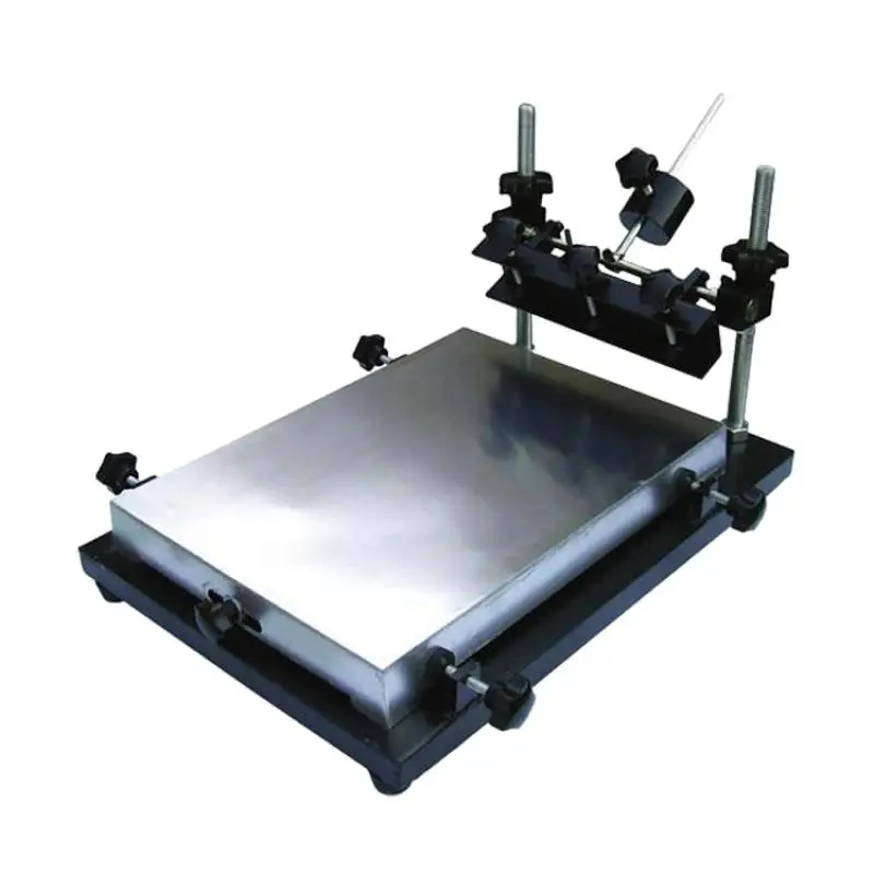 

Small Manual Silk Screen Station SMT Manual Stamping Station Solder Paste Screen Printing Machine Screen Printing Machine