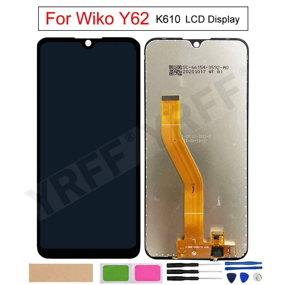

ЖК-дисплей, для ЖК-дисплея Wiko Y62 K610, ремонт телефона, 100% Протестировано