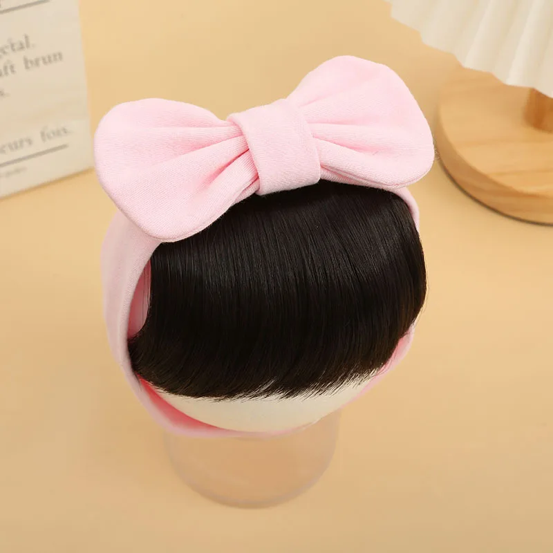 Newborn Baby Headwear Fashion Bowknot Headband Baby Girl Newborn Princess Wig Headband Infant Hairband Kids Accessories baby essential 