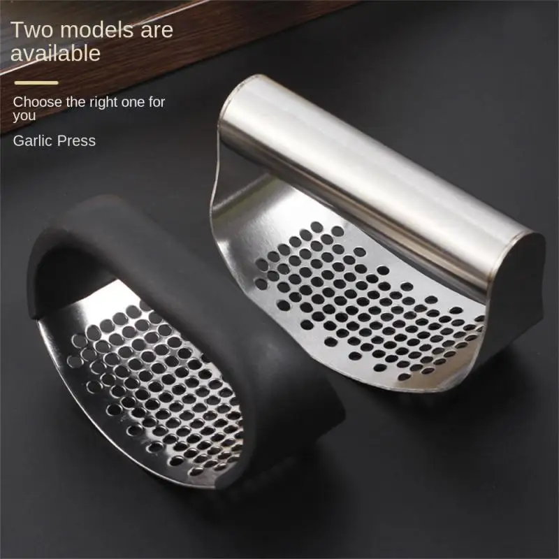 Choice 7 1/4 Chrome Garlic Press