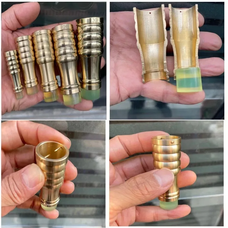 미끄럼 방지 고무 1개 포함, 10mm-34mm 가구용 황동 지팡이/목발 끝마개