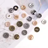 10pcs Metal Two Hole Four Hole Small Shirt T-shirt Short Sleeve Black And White Gold And Silver Button Sewing DIY Manual 2