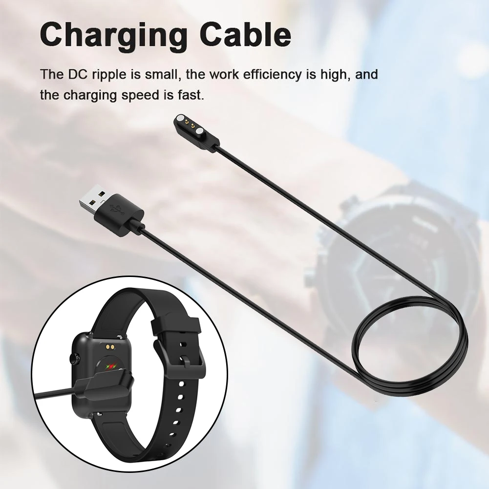 Magnetic USB Charging Cable Power Charge Wire 2-Pin Charger Adapter Power Cord Charging Cord for CMF Watch Pro 2/CMF Watch Pro 1