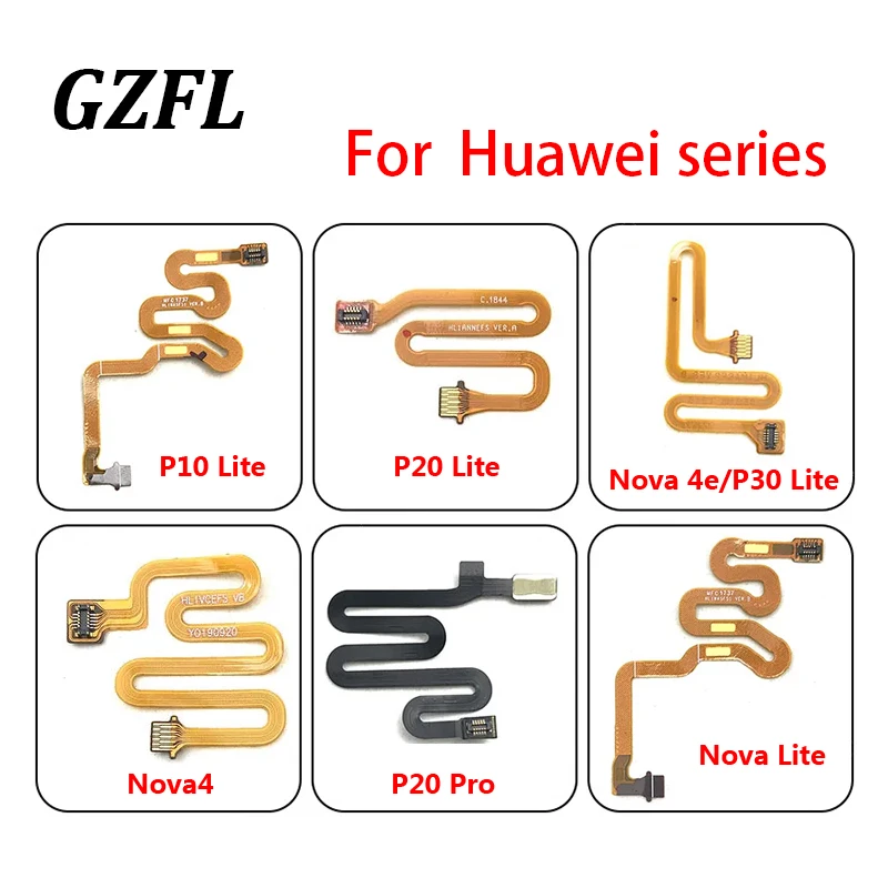 

Original Home Button Flex Cable For Huawei P10 P20 PRO P30 Lite Nova 4 4e Lite Return Back Button Key Replacement