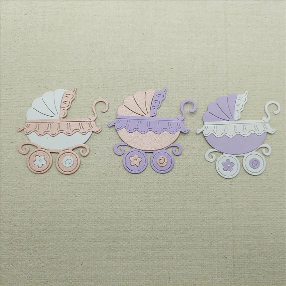 Description Picture 4 of itemBaby Carriage Metal Cutting Dies DIY Scrapbooking Album Embossing Decorative Handicrafts Greeting Card Knife Mold Punch Stencil