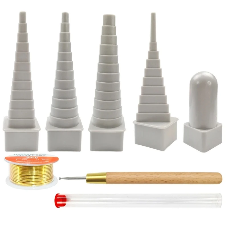 

4 шт., инструменты для формирования проволоки, аксессуар, удобный набор для изготовления ювелирных изделий из проволоки, калибр