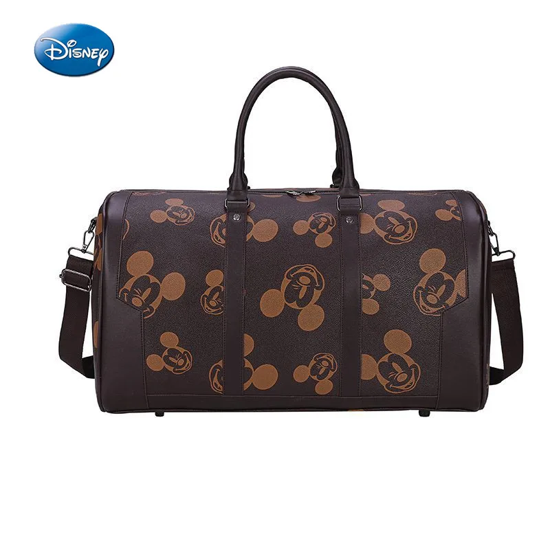 Disney Mickey Fashion Travel Tote Bags PU Waterproof Luggage Bag Large