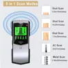 SH402 Wall Stud Finder Sensor Wall Scanner 5 in 1 LCD Electronic Detector Edge Center Wood Current Metal AC Live Wires Detection 2