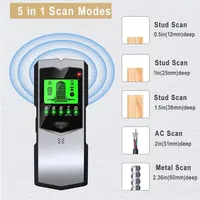 SH402 Wall Stud Finder Sensor Wall Scanner 5 in 1 LCD Electronic Detector Edge Center Wood Current Metal AC Live Wires Detection 2