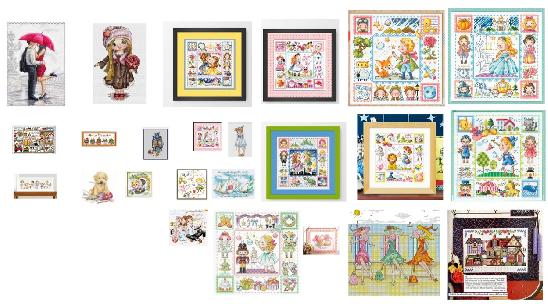 Description Picture 2 of item3.39usd Cross Stitch Set Chinese DIY Kit Embroidery Needlework Craft Packages Fabric Floss Embroidery December Rabbit Series