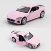 1:36 Pink Mercedes Benz BMW Porsche Alloy Sports Car Series Model Decoration Children's Toy Gifts 4