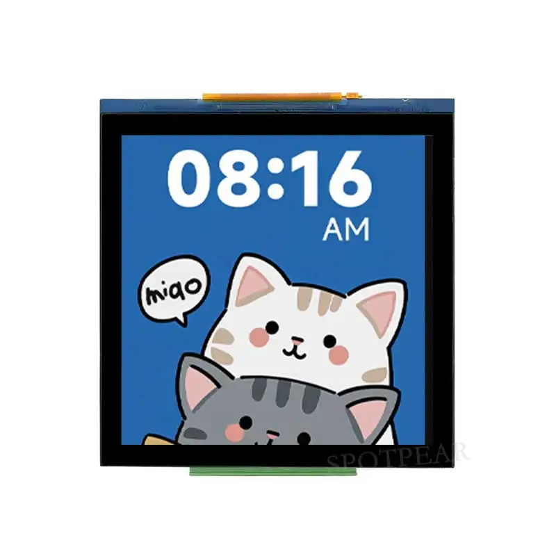 라즈베리 파이 피코 2 RP2350 4인치 LCD CAN RS485 QMI8658 개발 보드 480x480 터치스크린 디스플레이 RP2350-Touch-LCD-4