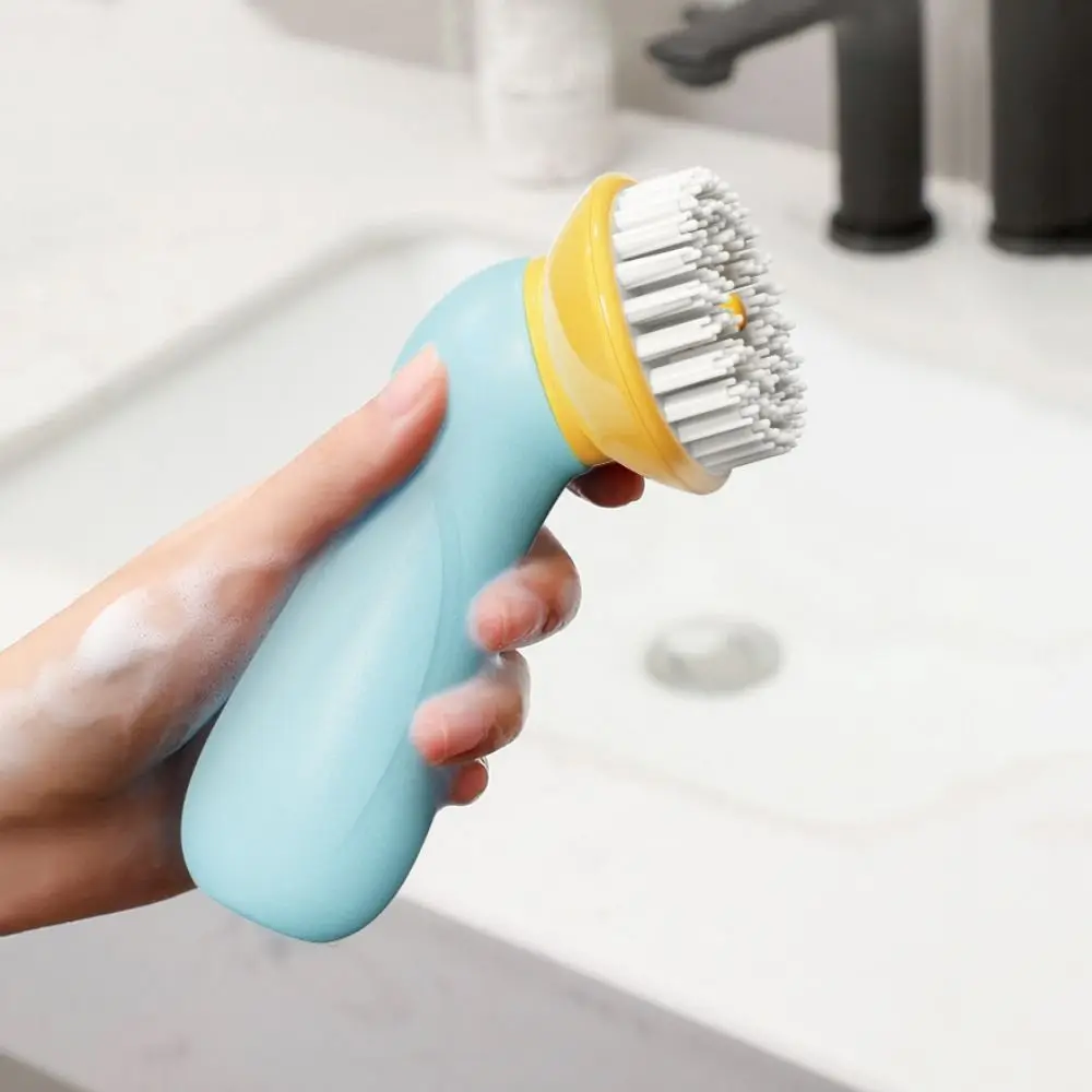 Plastic Dog Shampoo Dispenser Comb Non-Slip Handle Handheld Pet Bath Brush Detachable Dog Bath Scrubber for Massaging