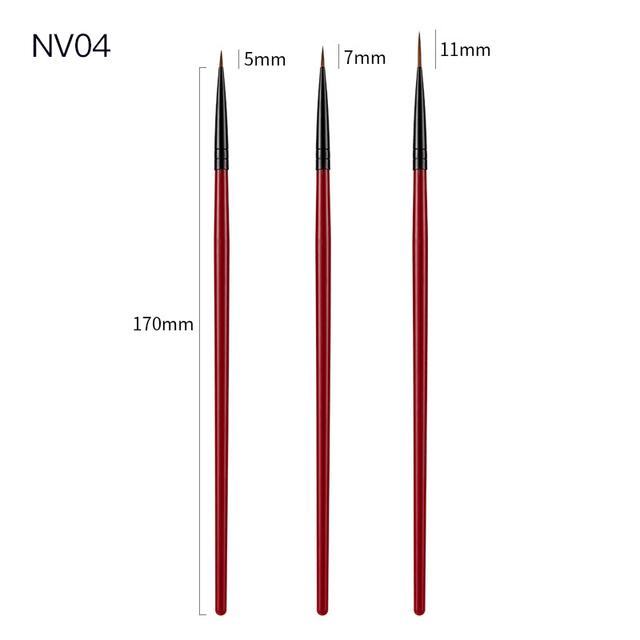 Double Head Nail Art Brush UV Gel Polish Design Dot Painting Detailing Pen Brushes Carving Drawing Hooking Pen Nail Brush