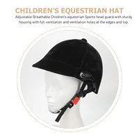 Helmets Kids Horse Riding Desk Lamp Protective Protector Black Rear Brake Shoes Safety Hat Sports Child 1