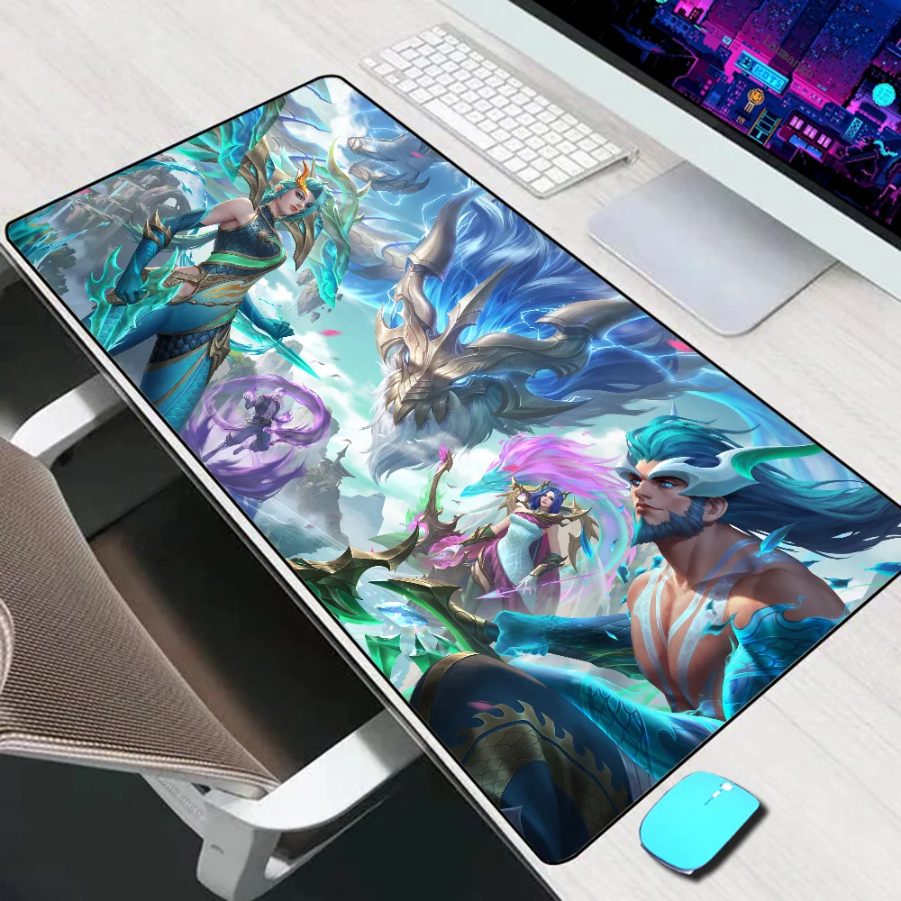 Большой коврик для мыши League of Legends Aurelion Sol, игровые аксессуары, коврик для мыши, коврик для клавиатуры, ПК, игровой Настольный коврик, компьютерный коврик для мыши