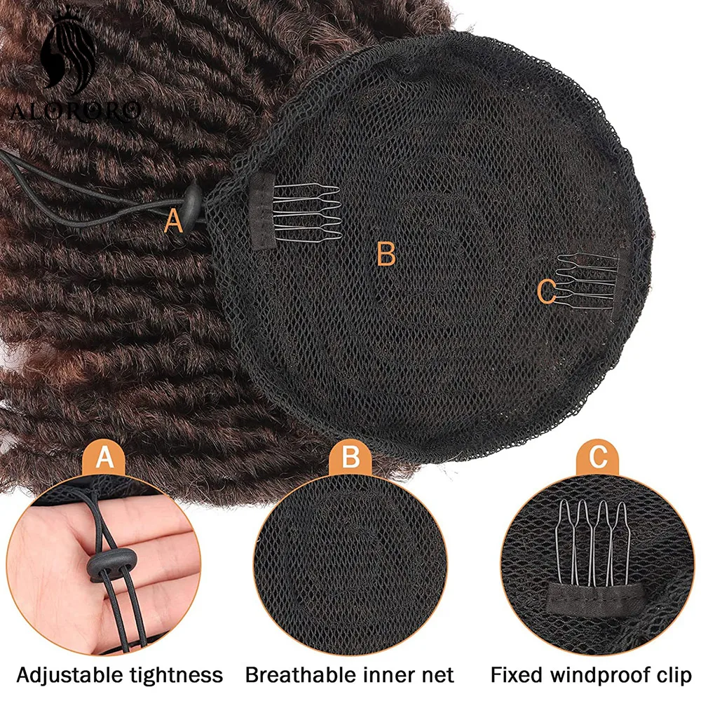 no Cabelo Ponytail Extensão Sintética Crochet Tranças