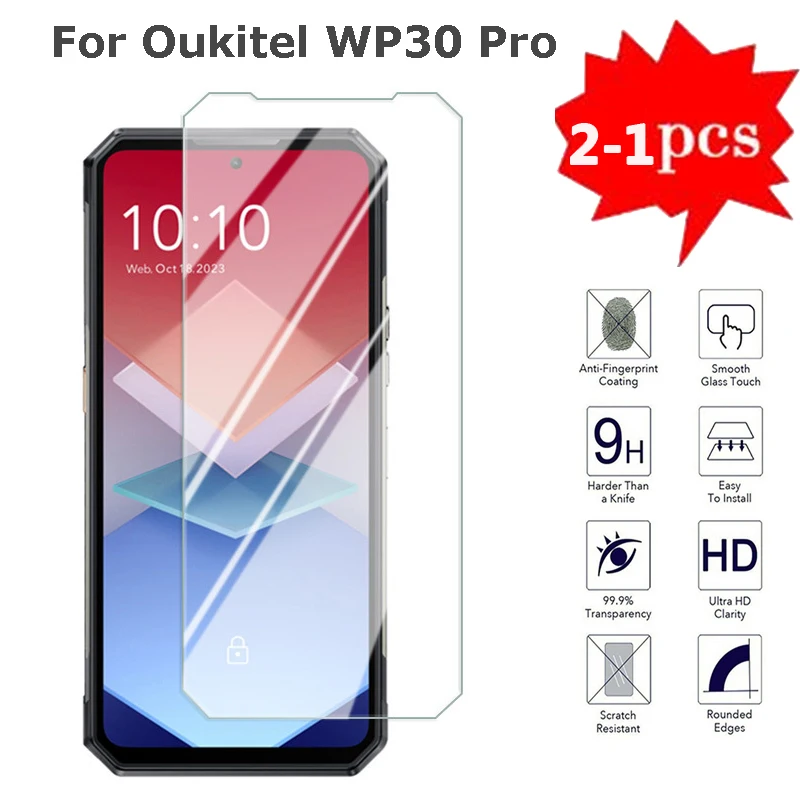 2-1Pcs Tempered Glass For Oukitel WP30 Pro Screen Protector Protective  Glass on Cristal Templado Oukitel WP26 wp 30 26 Pelicual - AliExpress