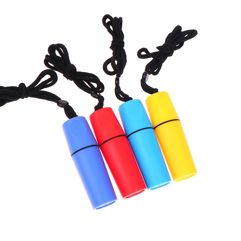 11*3.6cm Practical Water Resistant Tube With Black Lanyard Portable Outdoor Storage Case For Coins Cash_voghion.com