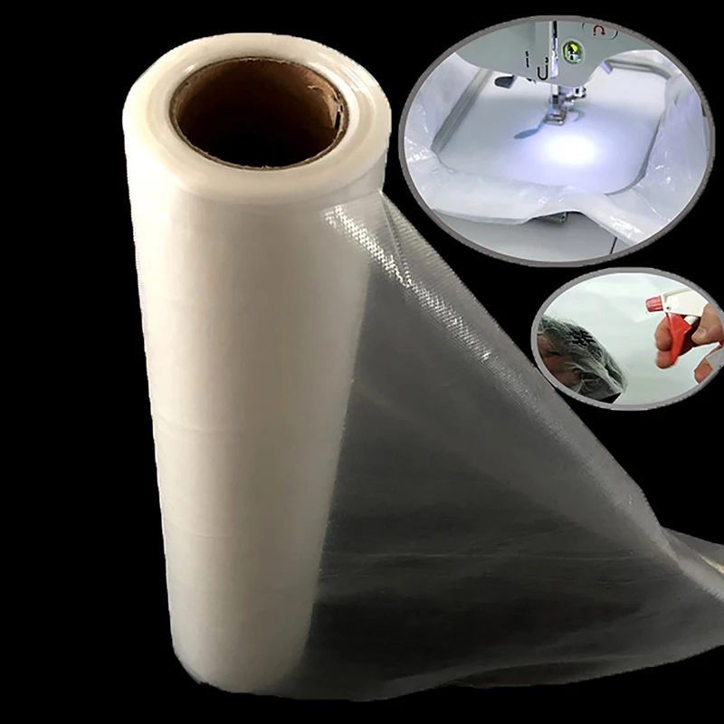 Machine Embroidery Stabilizer Water Soluble Topping Film 11.8in*10 Yd Roll Wash Away