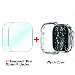 Premium Tempered Glass Screen Protector for Smartwatches - Anti-Scratch & Ultra-Durable (Watch Case and Film)