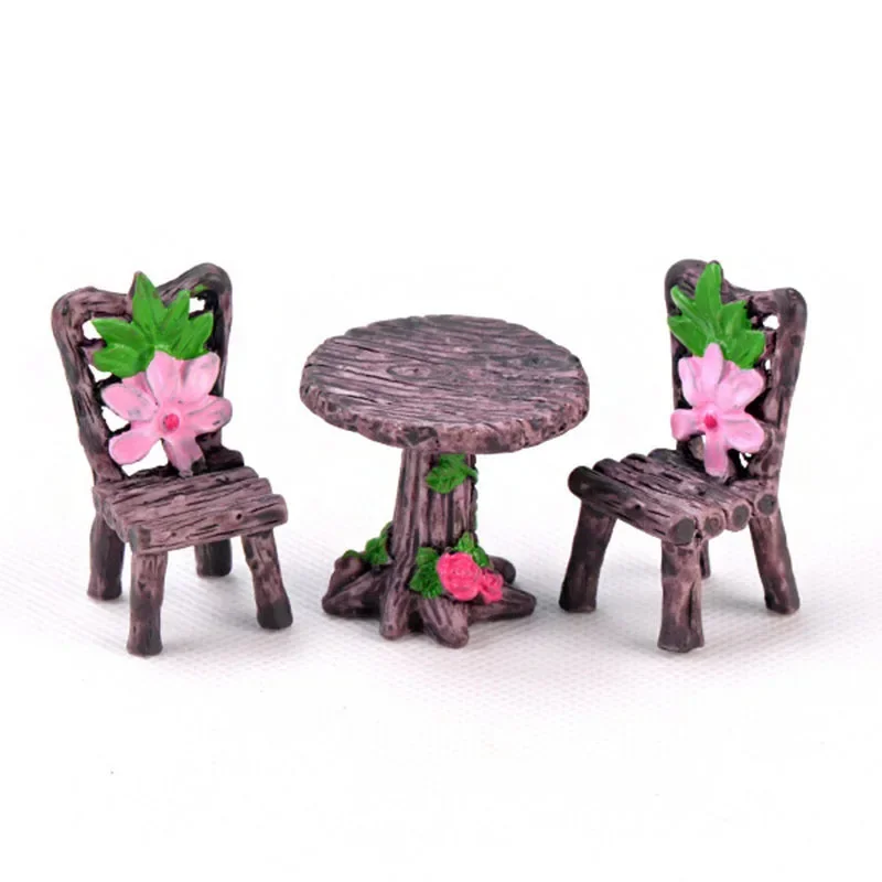 Mini sedia Home Decor miniature fata giardino ornamenti figurine giocattoli fai da te acquario casa delle bambole accessori decorazione