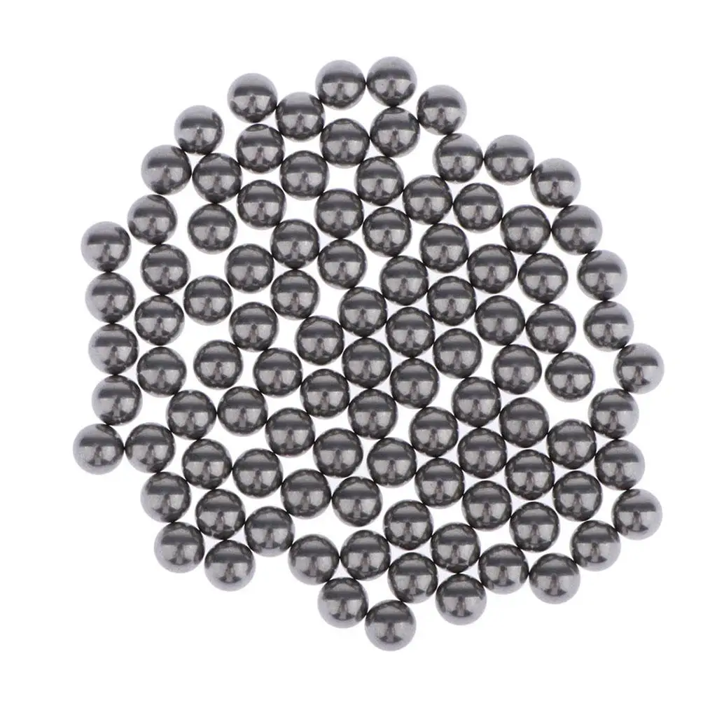 100 Pieces 5 mm Stainless Nail Polish Mixing Agitator Balls, Assorted