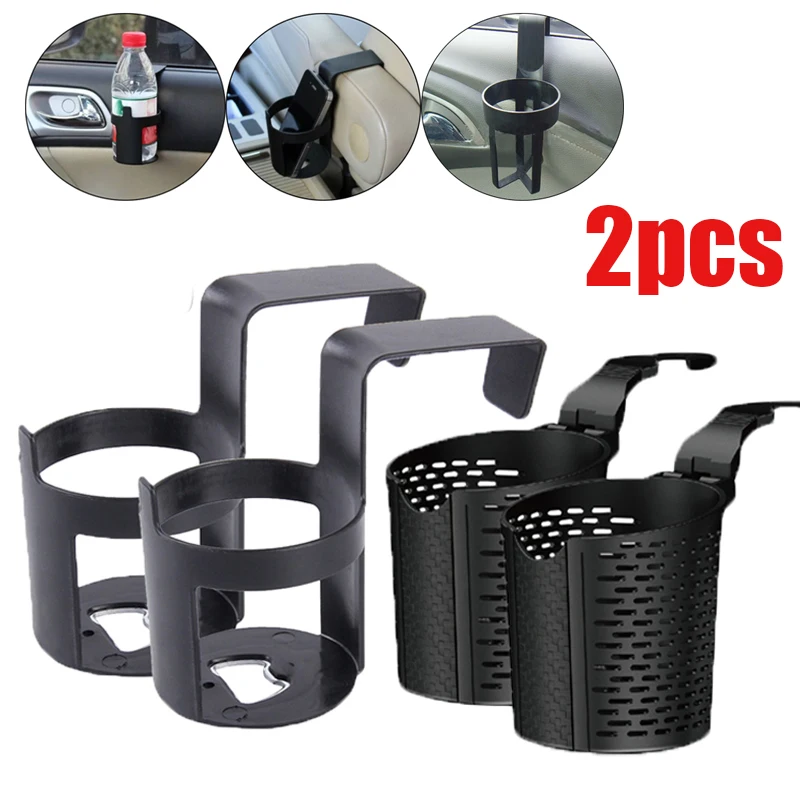2pcs Car Back Seat Cup Holder Hanging Mount Drink Storage Holders Auto