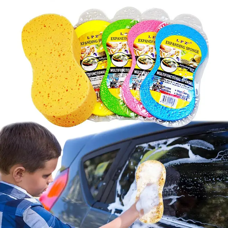 

Kitchen Cleaning Sponge Handy Compressed Sponges Abrasion-proof Durable Compressed Sponges Strong Water Absorption Capacity