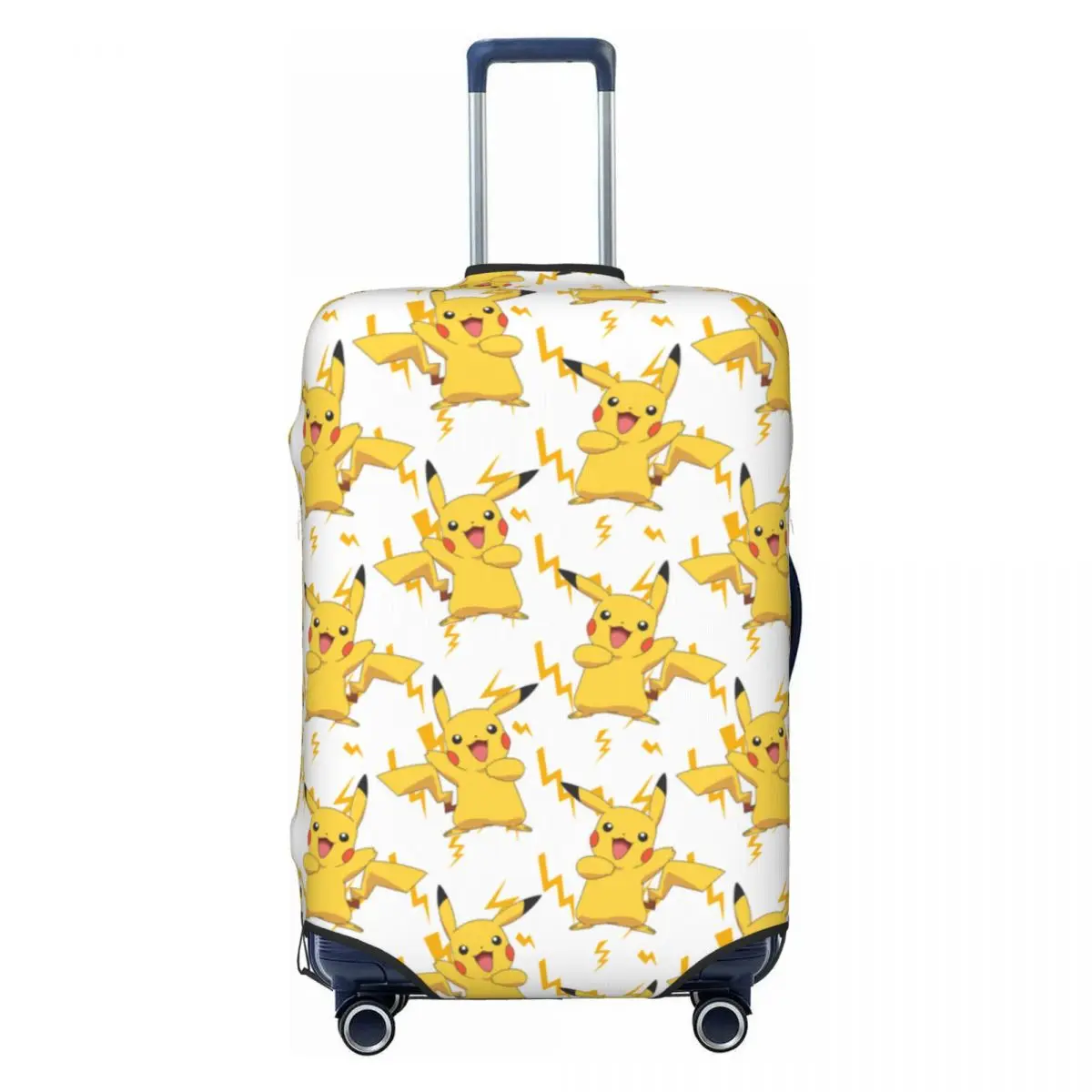 

Custom Pokemon Pikachu Luggage Cover Funny Suitcase Protector Covers Suit For 18-32 inch