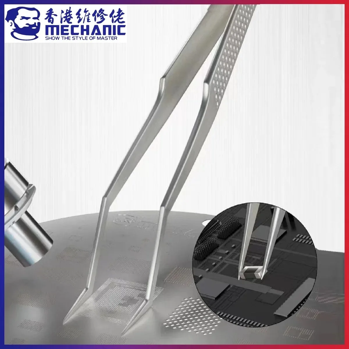 MECHANIC Aax-17 KA-11 Chip Tin Positioning Tweezers Non-magnetic Stainless Steel Anti-Corrosion Solder Wire Electronics Repair
