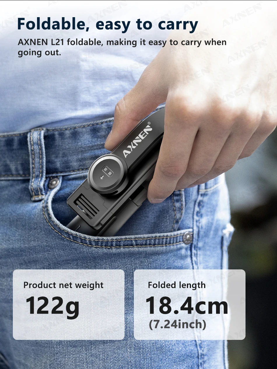 Selfie Stick Tripod With Wireless Remote And Extension Rod_voghion.com
