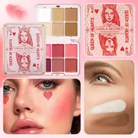 12-Color Iron Box Rouge Plate One Plate of Multi-purpose Natural Matte Concealer Blush Cream Contour and Highlighter Palette 2