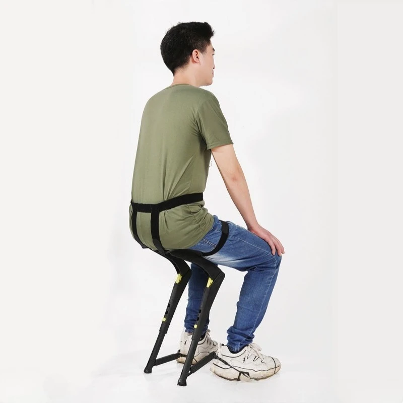 Exoskeleton Wearing Seat Wearing Sports Chair Fishing Folding Stool Outdoor Portable Travel Multi-function Seat
