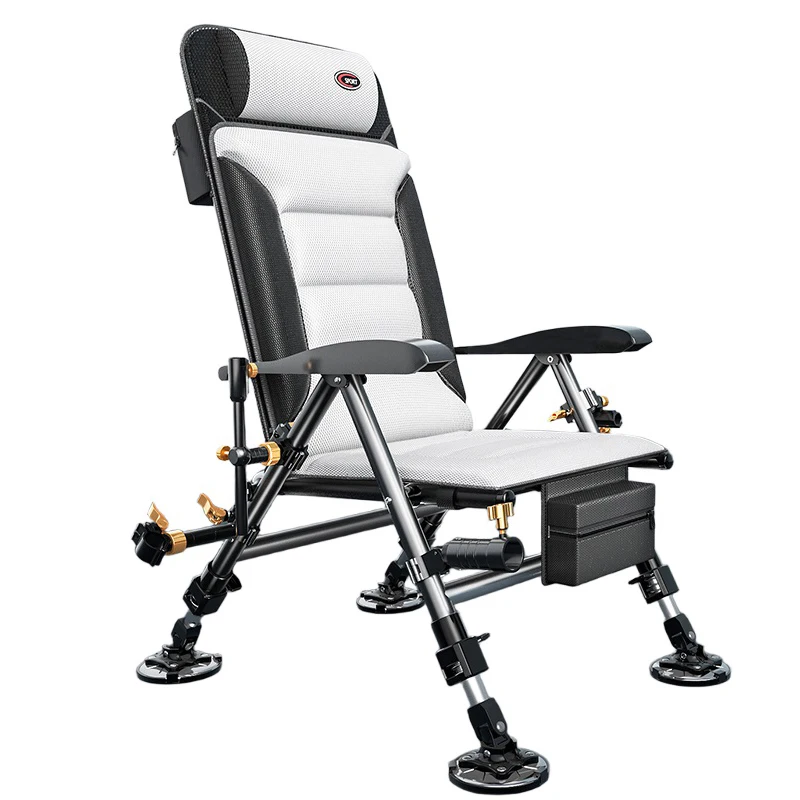 Chaise pêche aluminium européen portable eau douce - Siège camping épaissi pliant randonnée tourisme