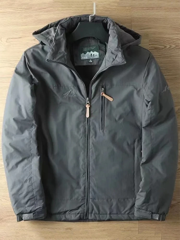 Mens Casual Tactical Jacket - Warm Padded Outdoor Coat for Autumn and Winter