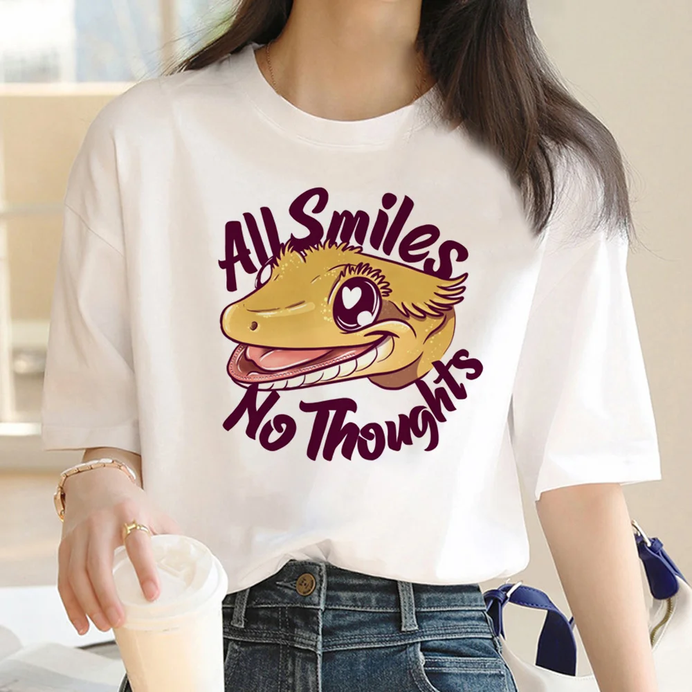 

Женская футболка в стиле аниме «хохлатый Гекко»