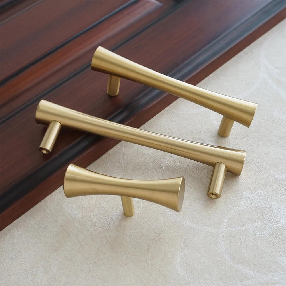 ouro puxa, Dresser Knobs, Armário Maçanetas, Cozinha