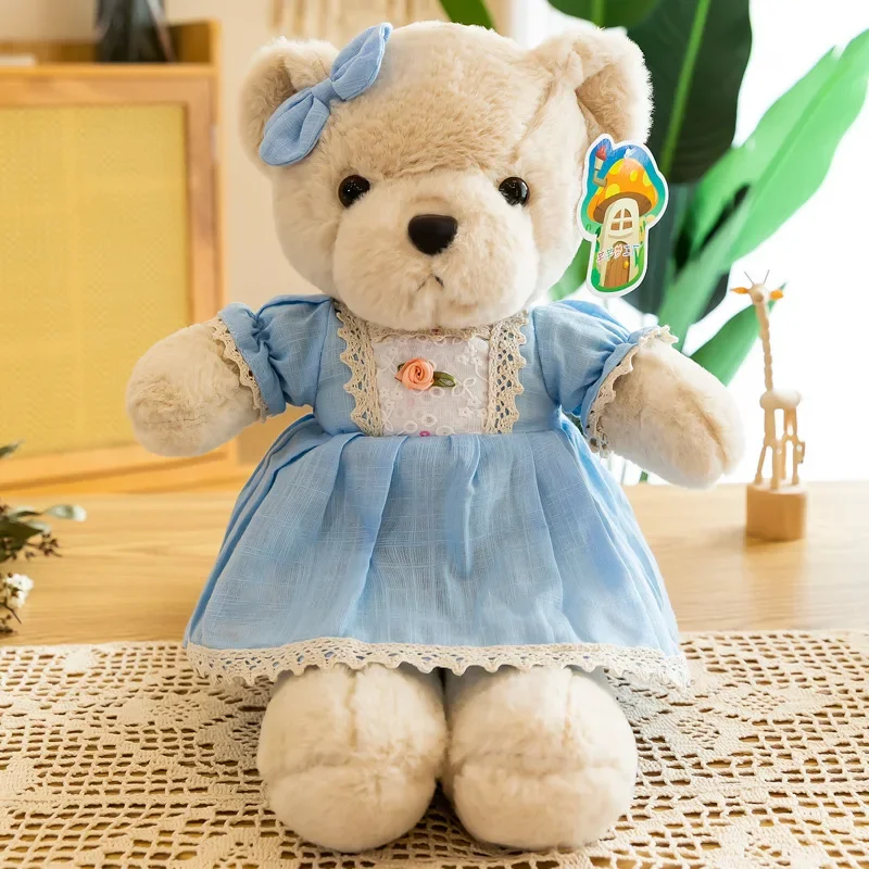 40CM Lovely Teddy Bear Plush Toys Stuffed New Arrive Soft Animal With Clothes Kawaii Dolls For Kids Baby Children Valentine Gift 5