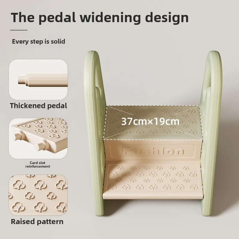 Toilet Steps for Kids 2 Steps Stool Toddler Non-Slip Bathroom Kids Stepping Stool Heightened Kitchen Counter Helper for Children