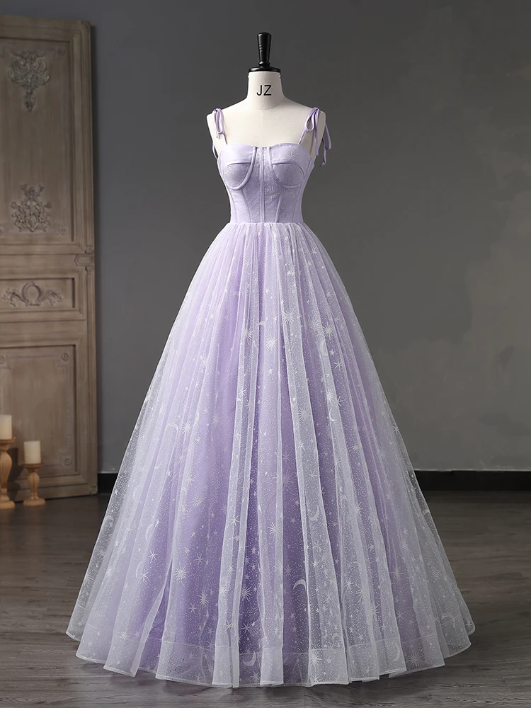 Maria Novia-Vestidos De quinceañera con tirantes finos, vestido De baile De graduación, dulce vestido De quinceañera púrpura, talla grande, 2023