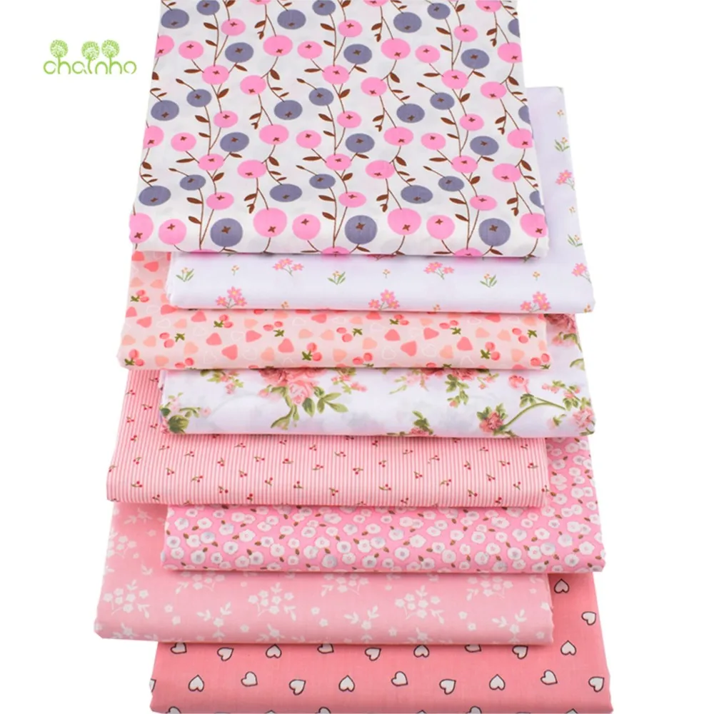 

Chainho,Printed Twill Weave Cotton Fabric,Patchwork Cloth,DIY Handmade Sewing Textile,Quilting Material,Big Size,CC281-285
